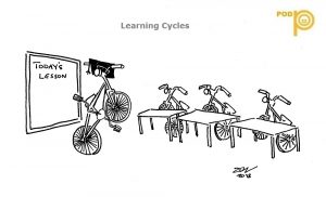 Learning Cycle Cartoon