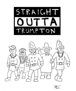 Trumpton Compton Cartoon