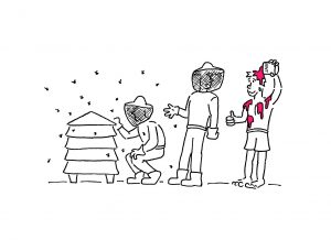 Beekeeping Cartoon