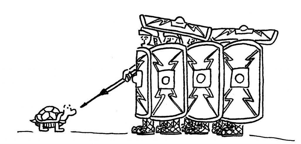 Drawn From History - testudo