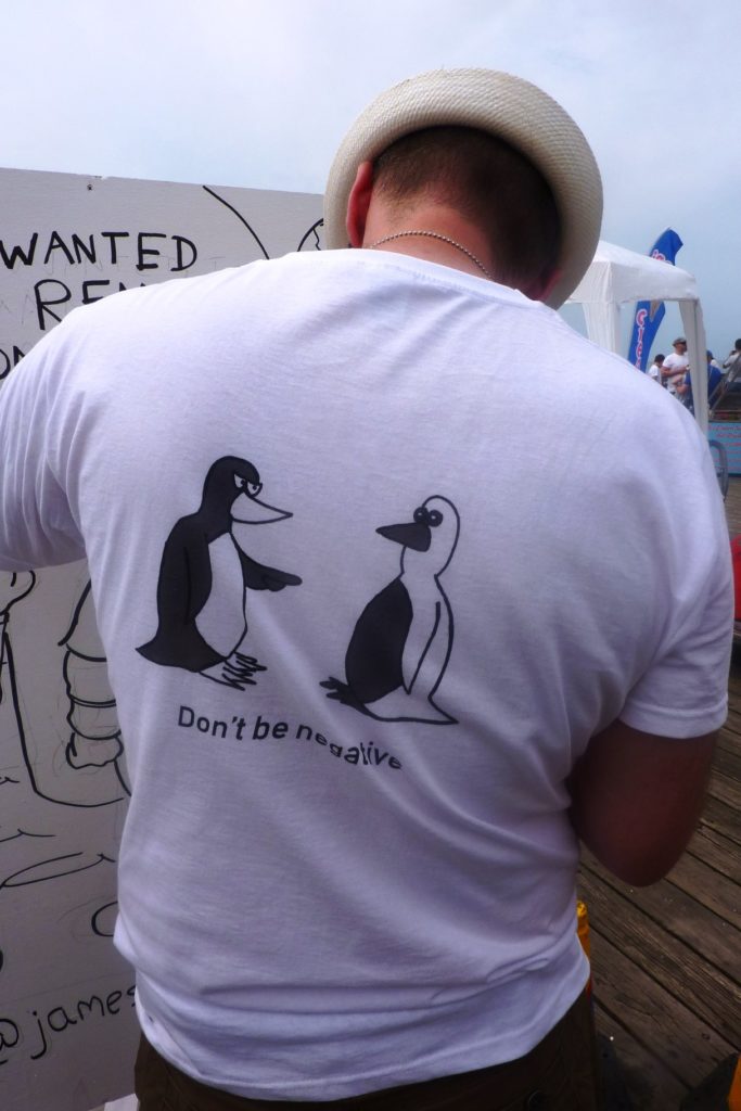 James Mellor cartoon penguin tshirt