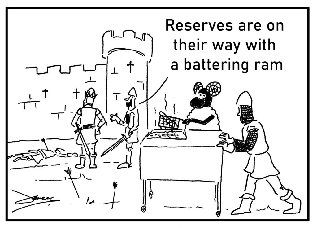 battering ram cartoon