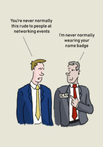 networking cartoon