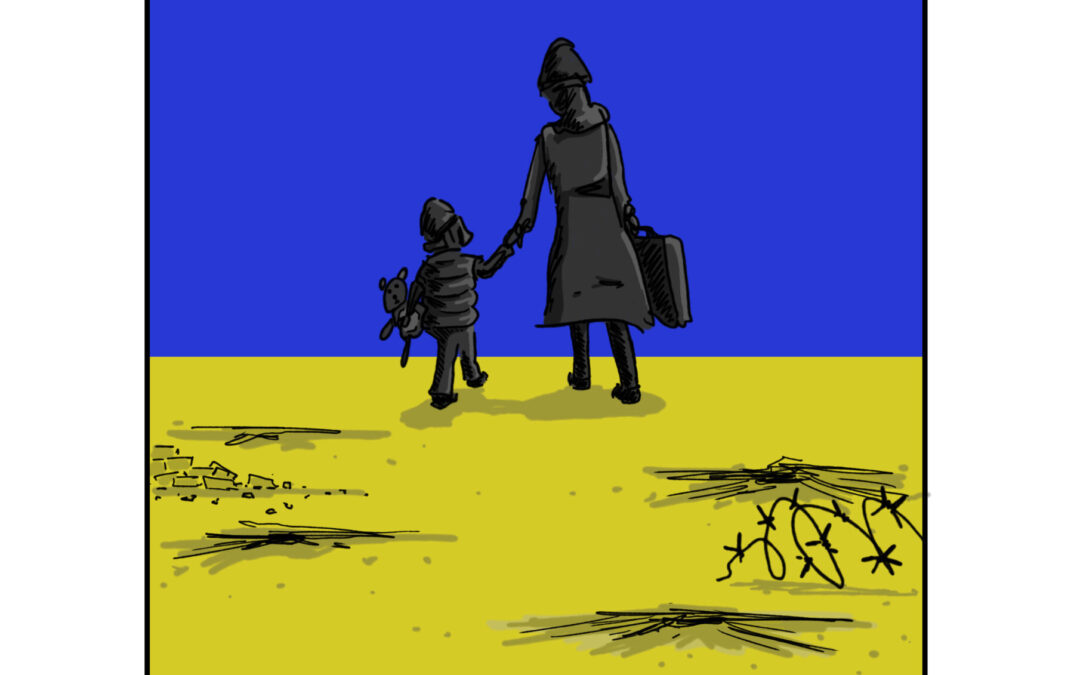 Ukraine – a year in cartoons