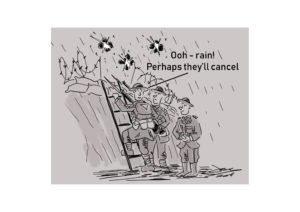 trump rain cartoon
