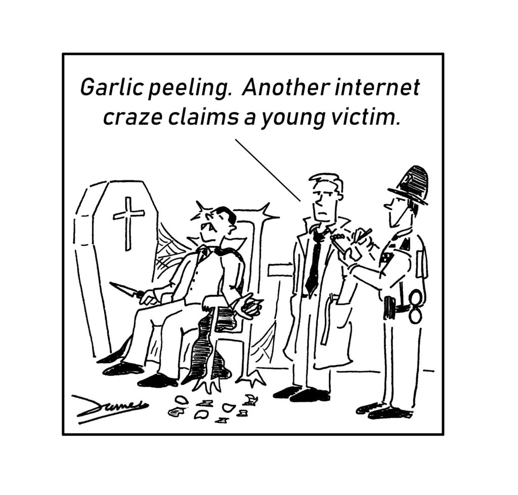 garlic peeling meme