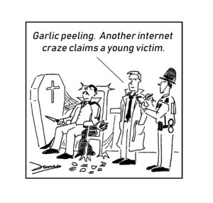 garlic peeling meme