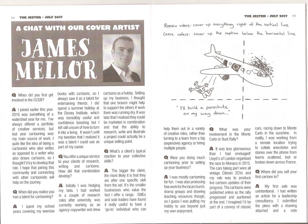 James Mellor Cartoon Interview 1