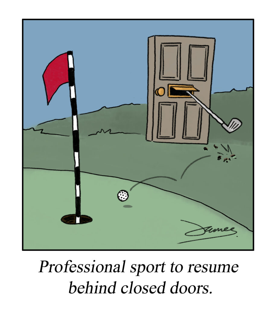 professional sport behind closed doors