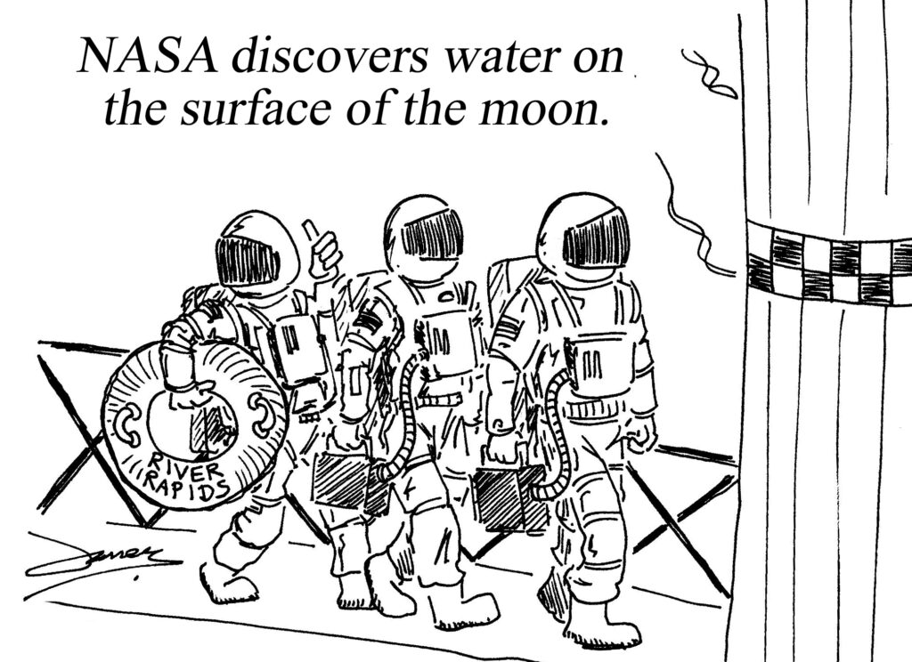 Water discovered on the moon